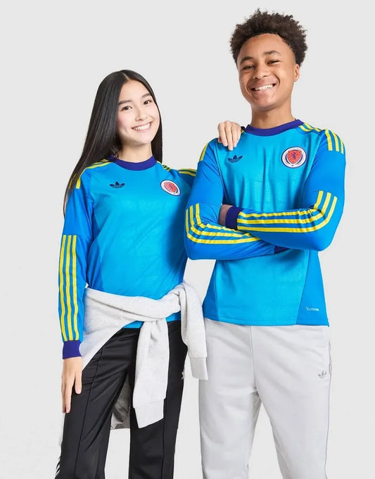 adidas Originals Scotland 2026 Long Sleeve Goalkeeper Shirt Junior