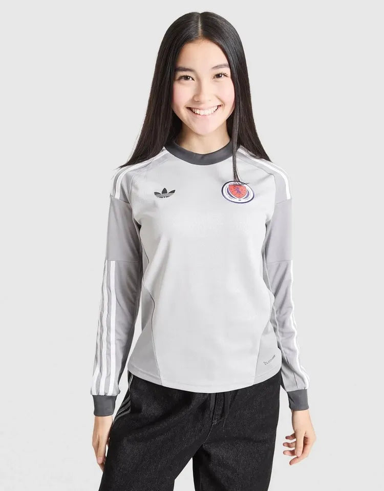 adidas Originals Scotland 2026 Long Sleeve Goalkeeper Shirt Junior